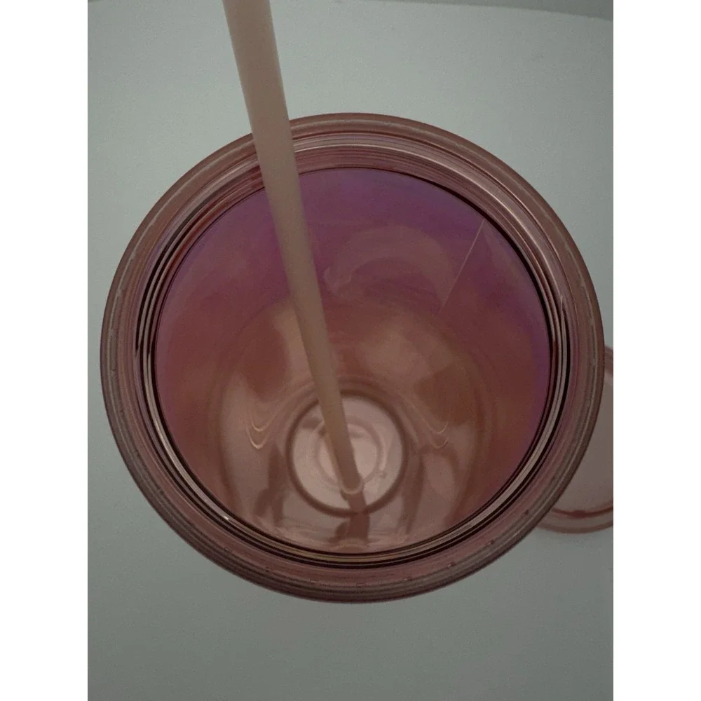 Starbucks 2022 Pink Rose Mermaid Soft Touch Venti Tumbler Cup 24oz w/ Straw
